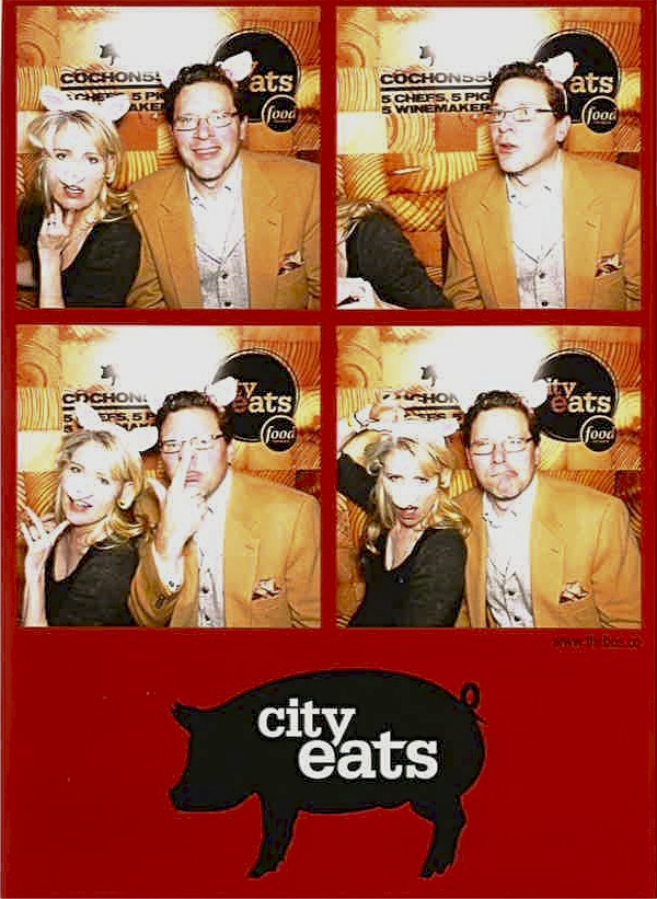 Hamming it up for the camera