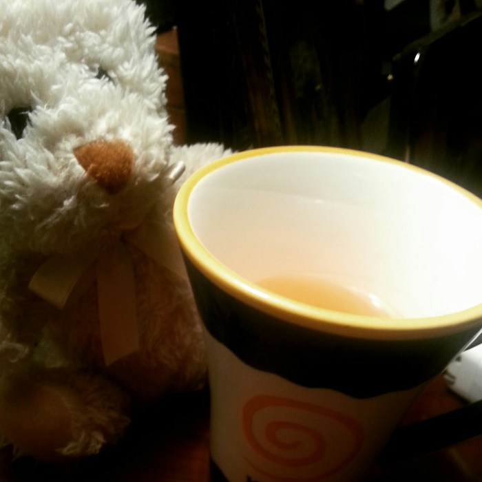 My husband brought me lemon chamomile tea with honey