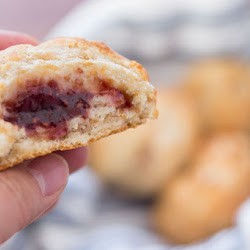Biscuits, butter and jelly