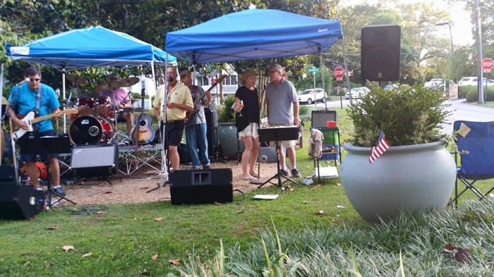 Singing with the Band! Mostly covers: Springsteen, Buffet, Zack Brown, Eagles, etc.