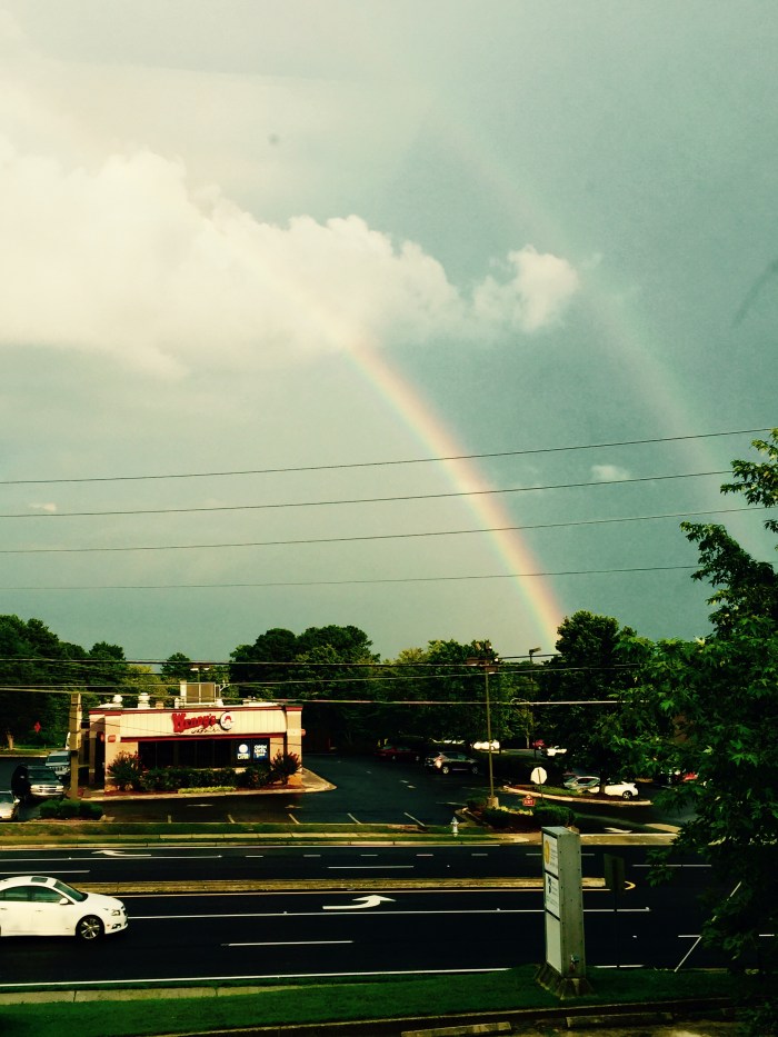 It's a double rainbow all the way.  Whoa.