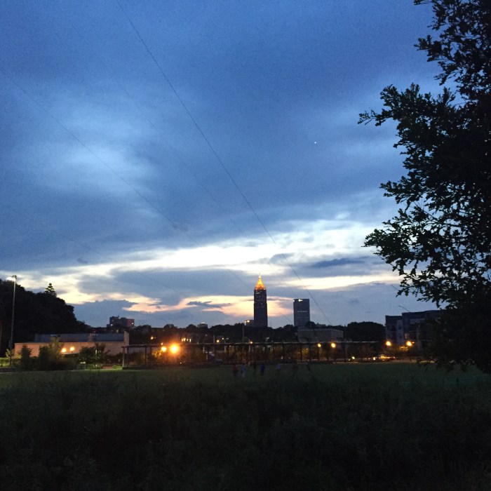 Walking home from barre class down the Beltline.